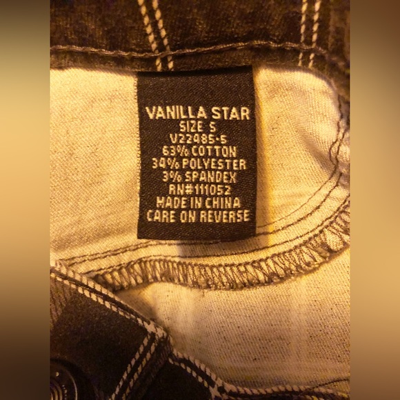 Rue21 Vanilla Star Gray and White Plaid Pull-on Jeggings | Small - Picture 11 of 11